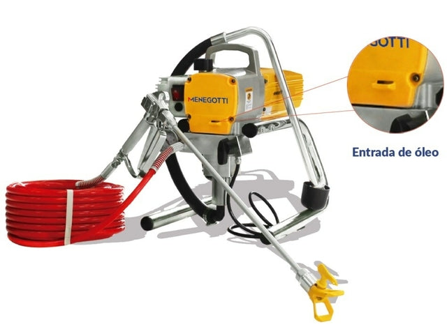 MÁQUINA DE PINTURA AIRLESS COM MOTOR MONOFÁSICO 220V 60HZ 900W MMA900 MENEGOTTI