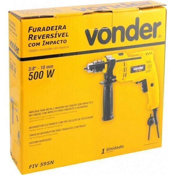 FURADEIRA DE IMPACTO 3/8 220V FIV 595 VONDER
